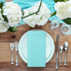 LEKOCH 50 PCS Blue Luxury Large Disposable Paper Napkins, Linen Feel Party Decorative NapkinsWedding Napkins 40*40