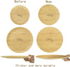 LEKOCH 16 Teilige Umweltfreundliches Bambus Geschirr Set für 4 Personen