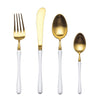 LEKOCH® 4 Pieces Luxurious Series Gold with White Flatware - lekochshop