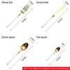 LEKOCH® 4 Pieces Luxurious Series Gold with White Flatware - lekochshop