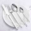 LEKOCH® Modern Series Silver Cutlery Mirror Polish Flatware Set Of 4 - lekochshop