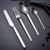 LEKOCH® Modern Series Silver Cutlery Mirror Polish Flatware Set Of 4 - lekochshop