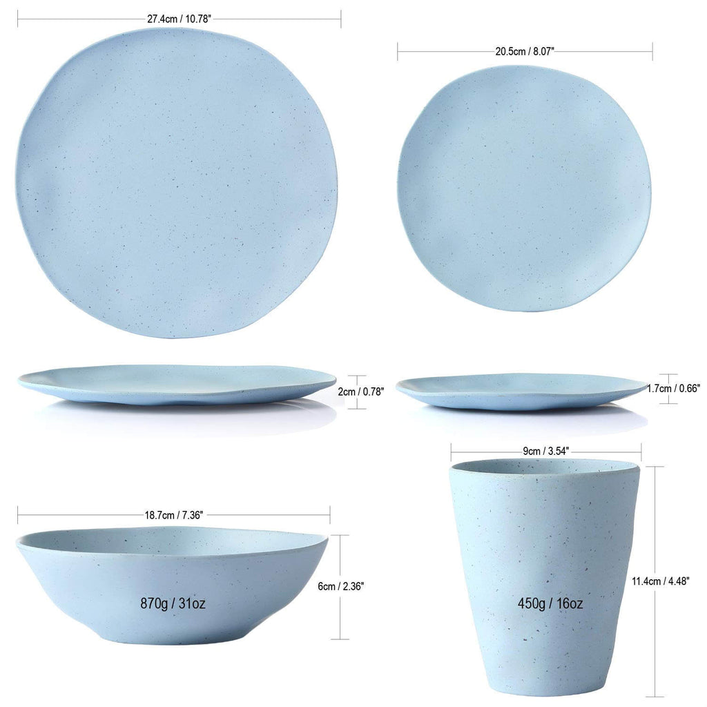 bamboo fiber dinnware set