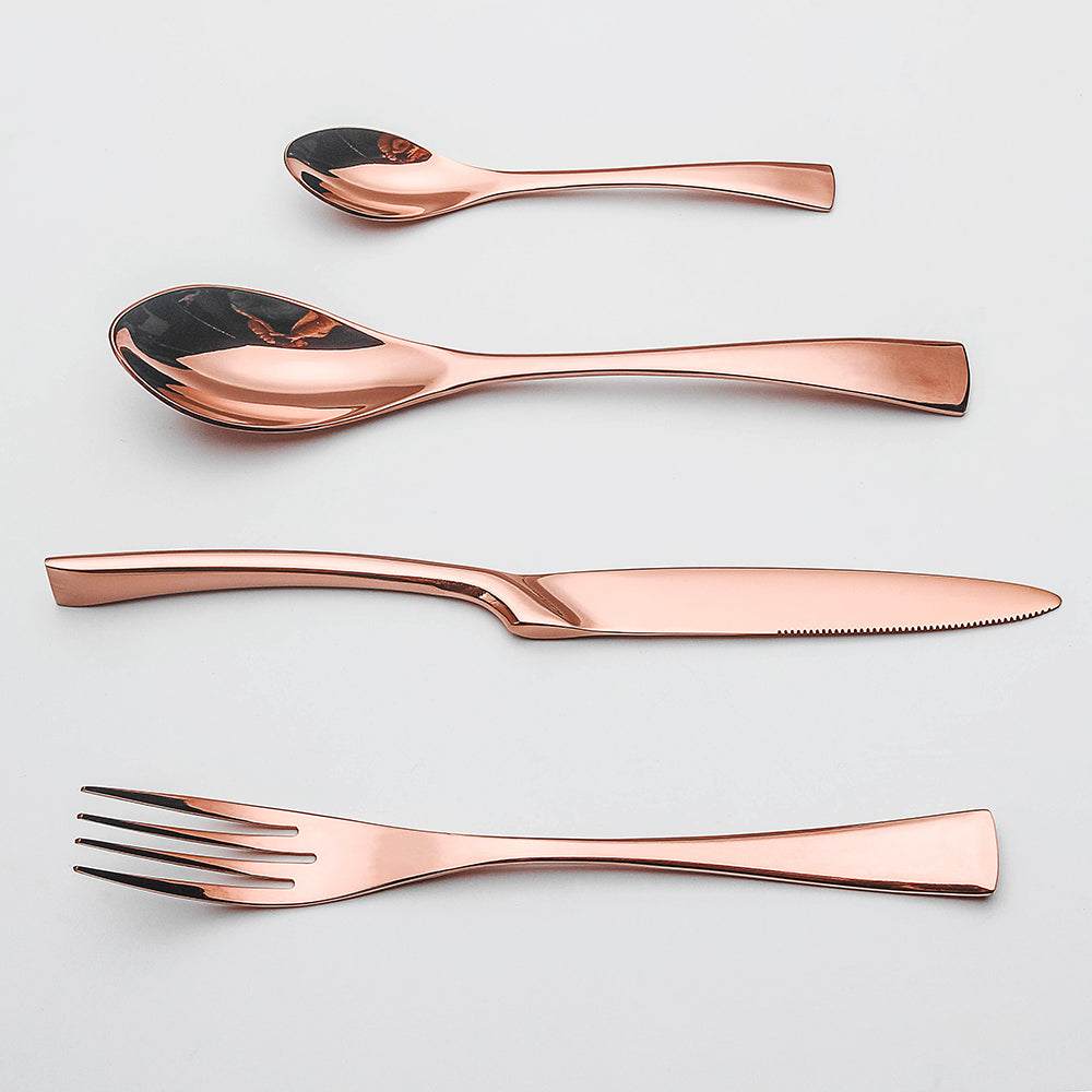 LEKOCH® 4 Pieces Vogue Series Rose Gold Cutlery - lekochshop