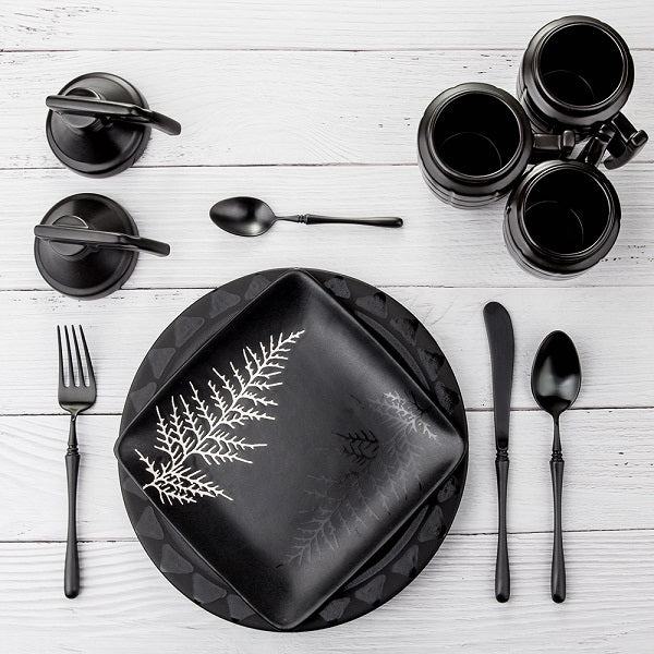LEKOCH® 4 Pieces Luxurious Series Black Cutlery Set - lekochshop