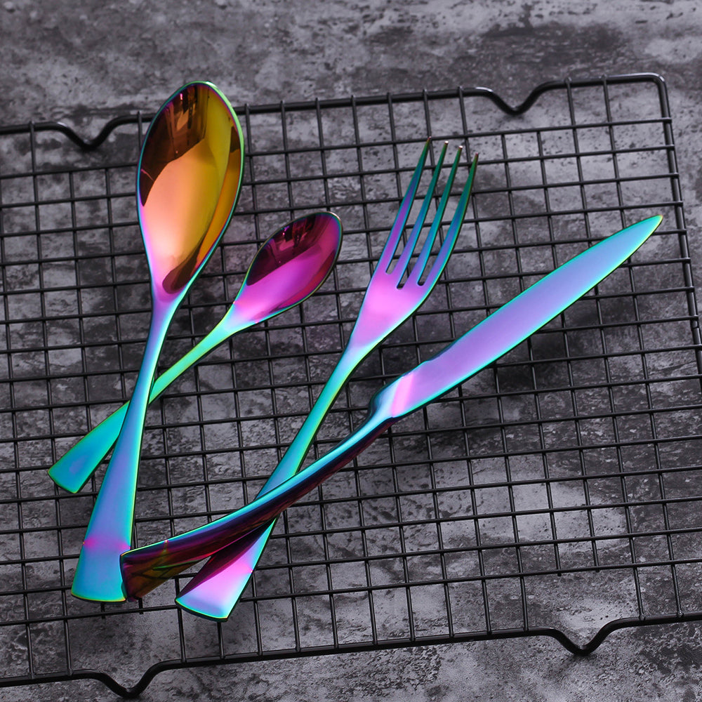 LEKOCH® 4 Pieces Vogue Series Rainbow Cutlery - lekochshop