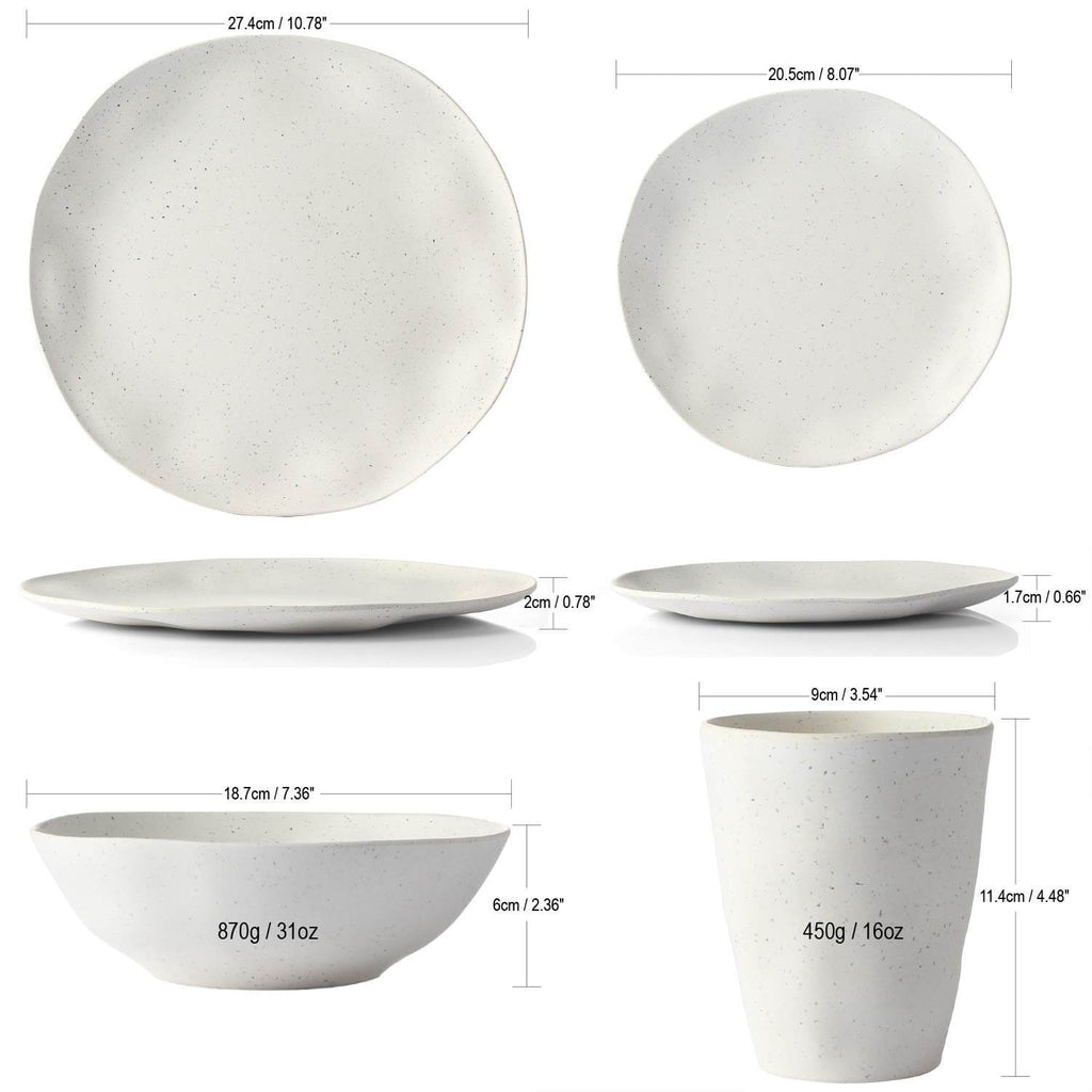 bamboo fiber dinnware set