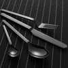 LEKOCH® 8 Pieces Stainless Steel Mirror Polished Cutlery Black Silverware Set Service for 2 Person
