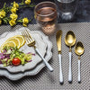 LEKOCH® 4 Pieces Luxurious Series Gold with White Flatware - lekochshop
