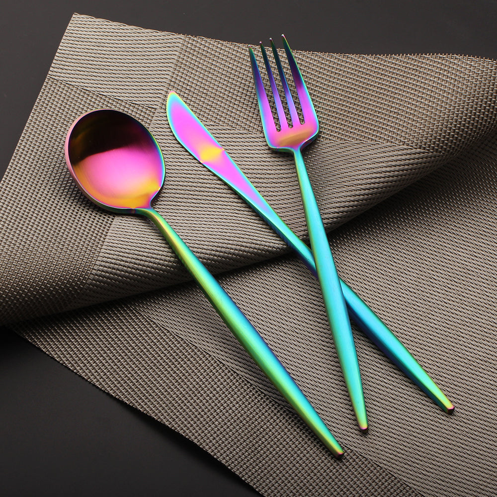 LEKOCH® 4 Pieces Rainbow  Series Cutlery - lekochshop