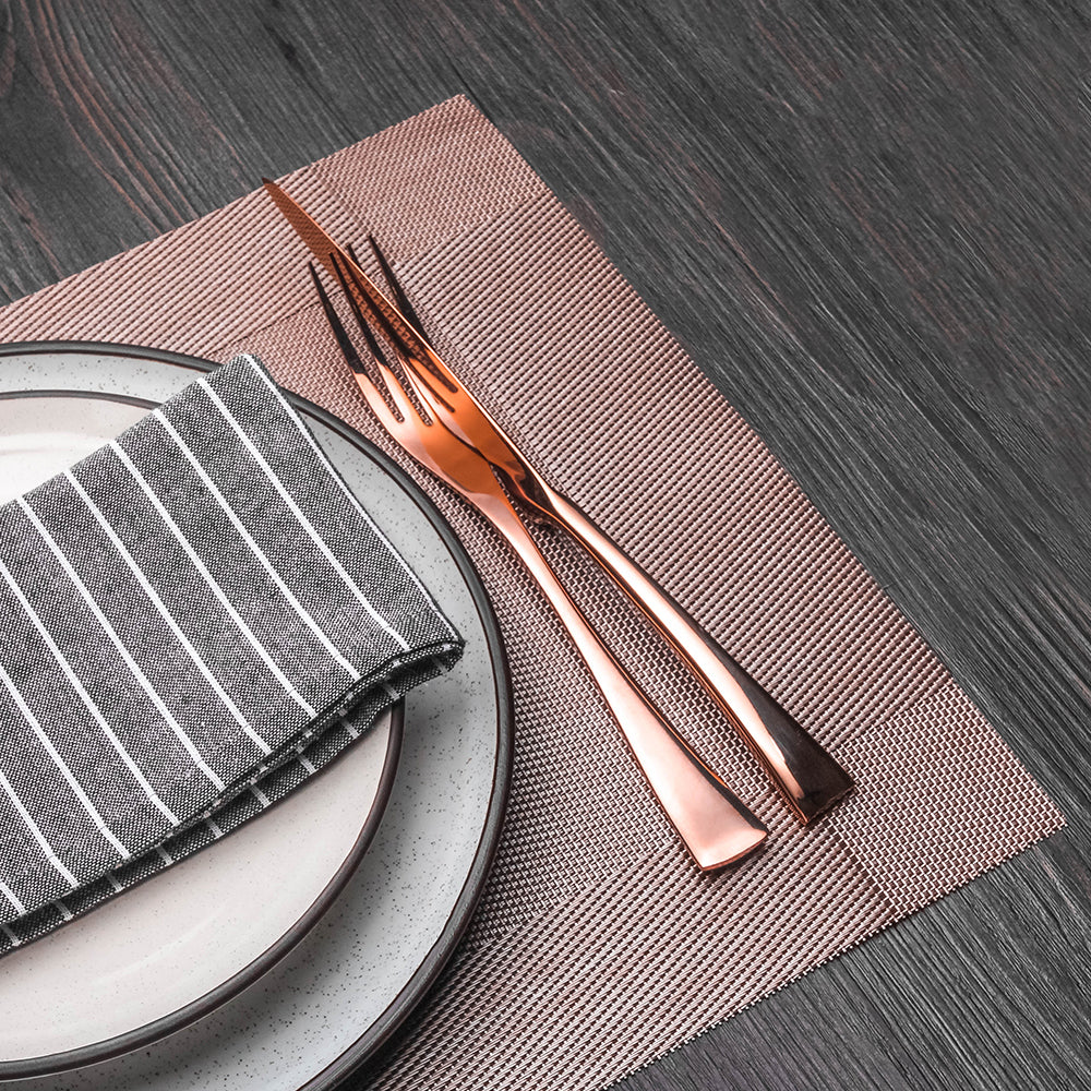 LEKOCH® 4 Pieces Vogue Series Rose Gold Cutlery - lekochshop
