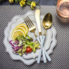 LEKOCH® 4 Pieces Luxurious Series Gold with White Flatware - lekochshop
