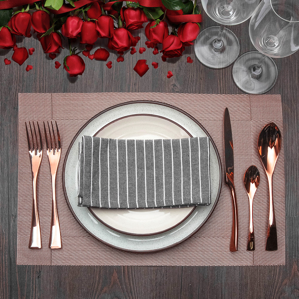 LEKOCH® 4 Pieces Vogue Series Rose Gold Cutlery - lekochshop