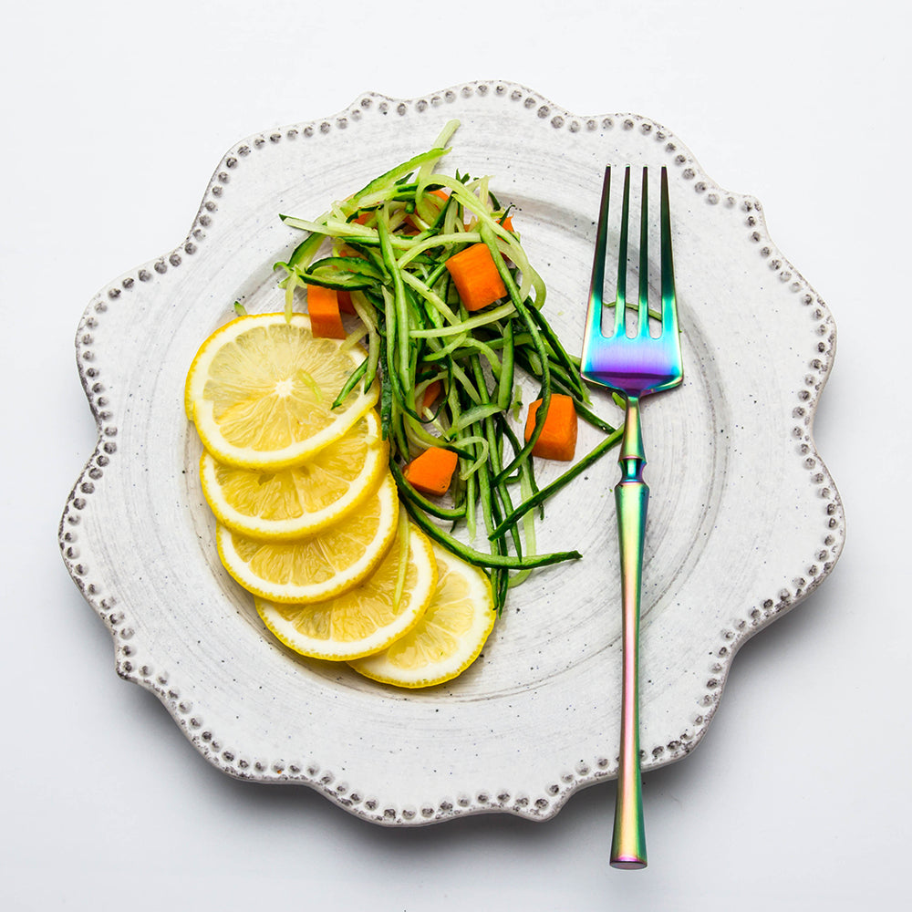 LEKOCH® 4 Pieces Azure Dragon Matte Rainbow Cutlery Set - lekochshop