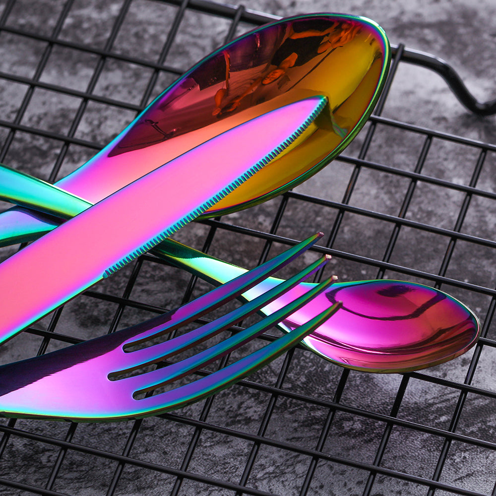 LEKOCH® 4 Pieces Vogue Series Rainbow Cutlery - lekochshop