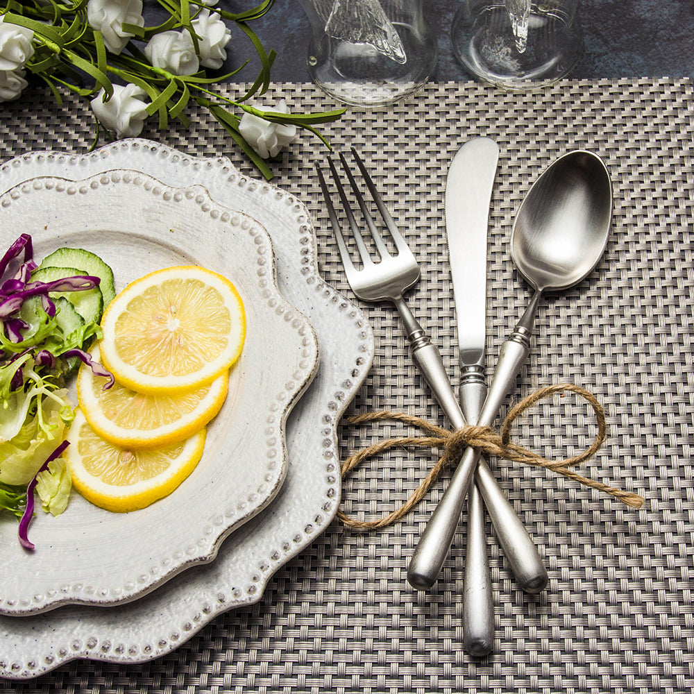 LEKOCH® 4 Pieces Luxurious Series Silver Cutlery - lekochshop