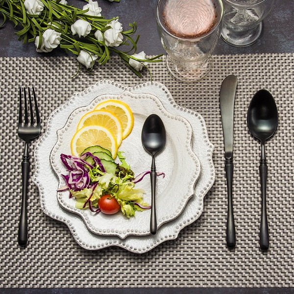 LEKOCH® 4 Pieces Luxurious Series Black Cutlery Set - lekochshop