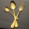 LEKOCH® 4 Pieces Simple Series Gold Cutlery - lekochshop