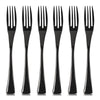 black Stainless Steel Appetizer Forks
