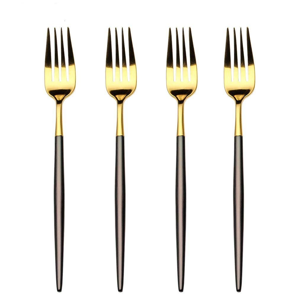 black gold Stainless Steel Appetizer Forks