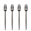 black Stainless Steel Appetizer Forks