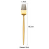 gold Stainless Steel Salad Foks