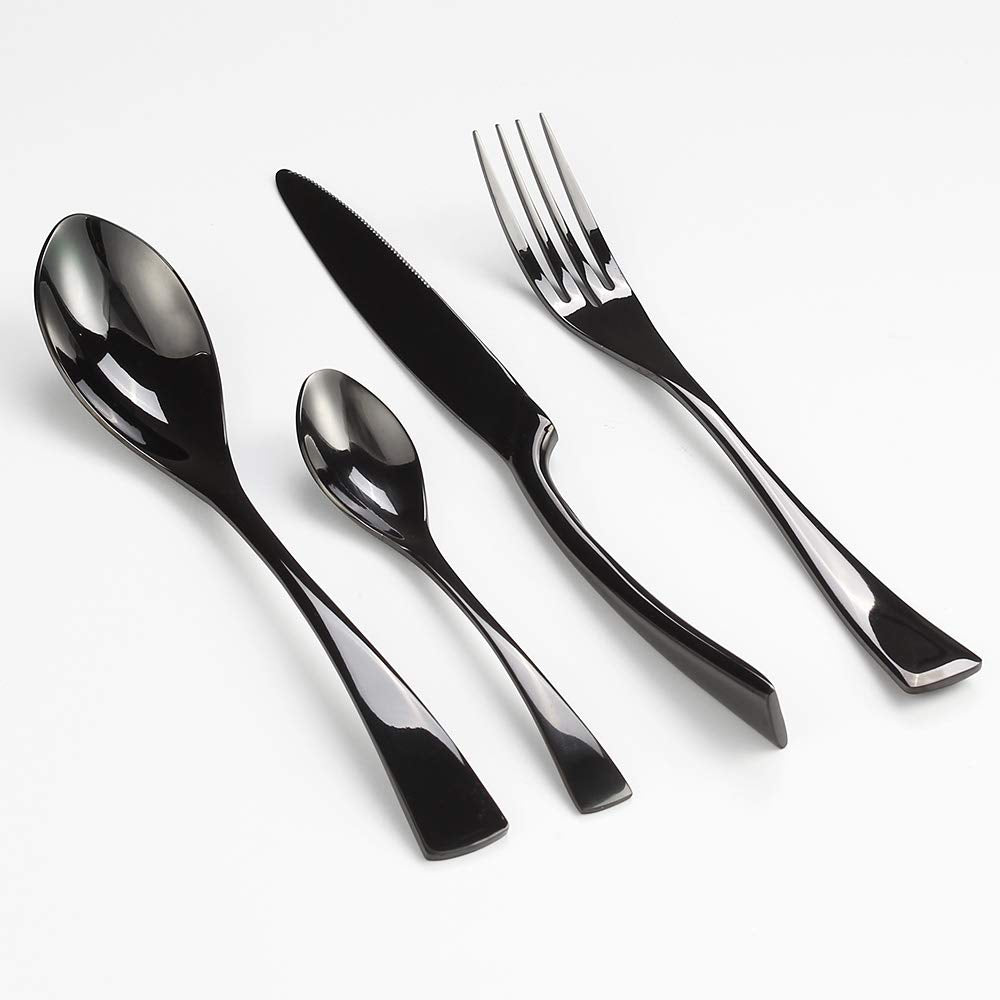 balck cutlery set