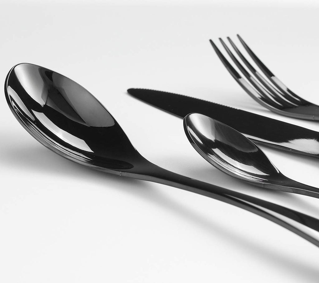 balck cutlery set