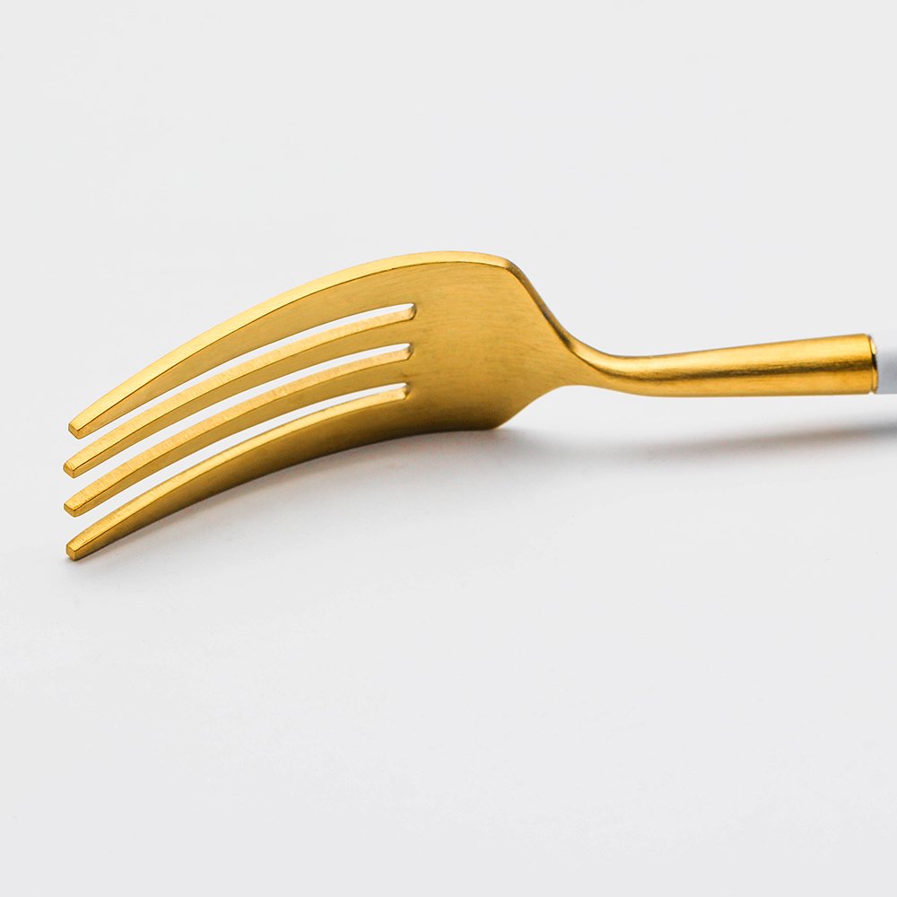 gold Stainless Steel Appetizer Forks