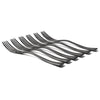black Stainless Steel Salad Foks