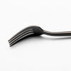 Black Stainless Steel Dessert Forks