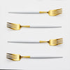 gold Stainless Steel Salad Foks
