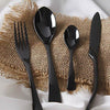 balck cutlery set