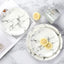 LEKOCH® Marble Pattern Porcelain Dessert Plate  8 /10 inch