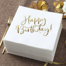 Happy Birthday Airlaid Paper Napkins