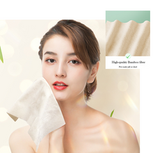 LEKOCH 300 Sheets Organic Bamboo Disposable Makeup Remover Dry Wipes For Sensitive Skin, Ultra Soft for Baby Care, Facial Cleansing, and Personal Hygiene 6 Packs 50pcs/Pack