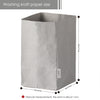 LEKOCH  Washed Paper Storage Boxes Grey 60 pcs