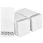 LEKOCH 100 pcs Airlaid Quality Foled White Napkins with Elegant Grey Degsin Disposable Linen Feel Paper Napkins for Wedding Parties Christmas 43 * 30 cm