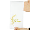 LEKOCH 100 PCS Welcome Air Laid Letter Paper Napkins for Wedding, Disposable Napkins with Elegant Design Perfect for Wedding Special Events