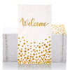LEKOCH 100 PCS, “Welcome" Paper Napkins for Wedding 2ply, Disposable Napkins with Elegant Design Perfect for Wedding Special Events