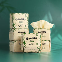 LEKOCH 300 Sheets Organic Bamboo Disposable Makeup Remover Dry Wipes For Sensitive Skin, Ultra Soft for Baby Care, Facial Cleansing, and Personal Hygiene 6 Packs 50pcs/Pack