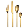LEKOCH® Modern Series Gold Cutlery Mirror Polish Flatware Set Of 4 - lekochshop
