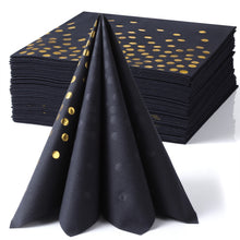 black napkins