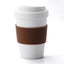 LEKOCH Kaffeebecher to go aus Plant-based PLA, 500 ML Kaffee Tee nachhaltig unterwegs , Travel Mug mit Deckel (Braun)