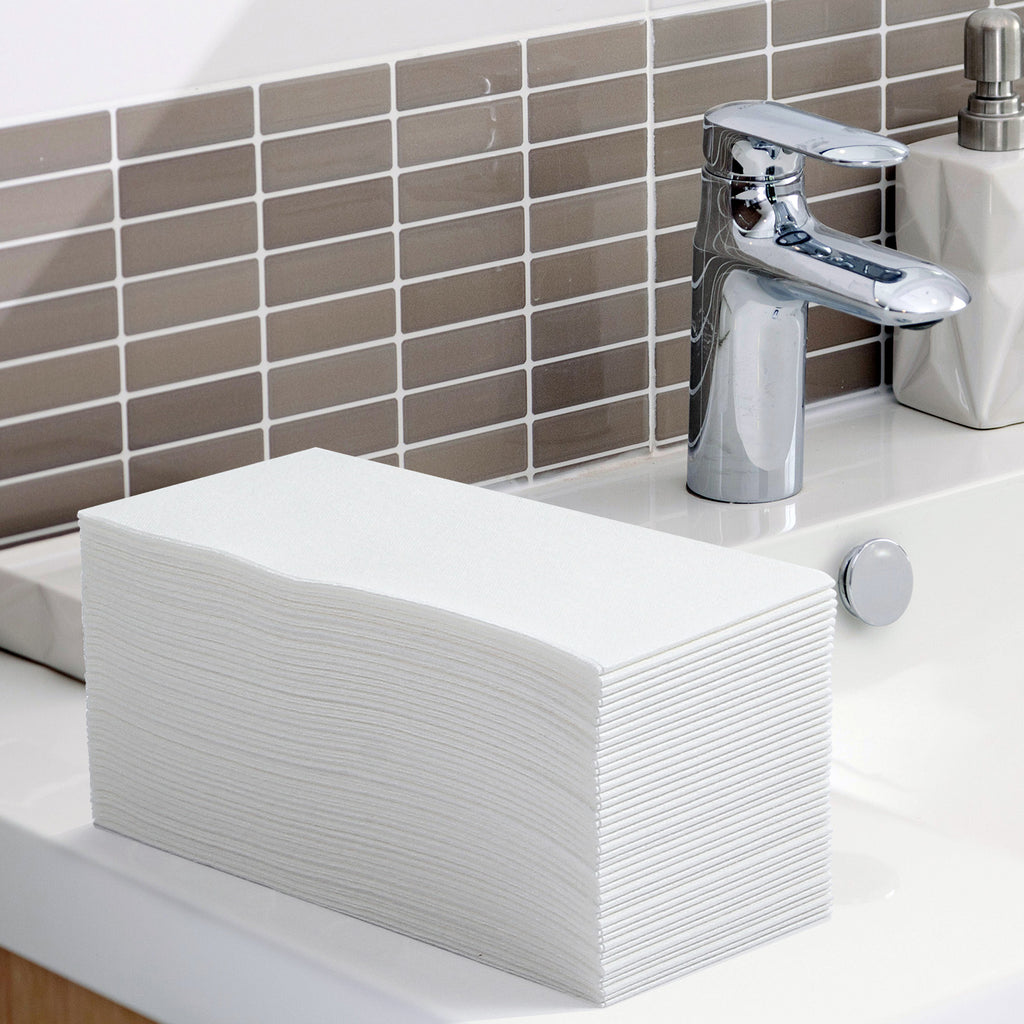 LEKOCH 100 Pcs Disposable Hand Towels for Bathroom Linen Feel Dinner A –  lekochshop