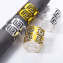 LEKOCH 50 pcs Disposable Paper Gold Napkin Rings, Napkin Rings for Table Decoration, Wedding, Party