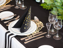 black napkins