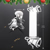 LEKOCH 50 pcs Disposable Paper Sliver Napkin Rings, Christmas jingle bells Napkin Rings for Table Christmas Decoration, Wedding, Party