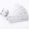 LEKOCH 50 pcs Disposable Paper Sliver Napkin Rings, Napkin Rings for Table Decoration, Wedding, Party