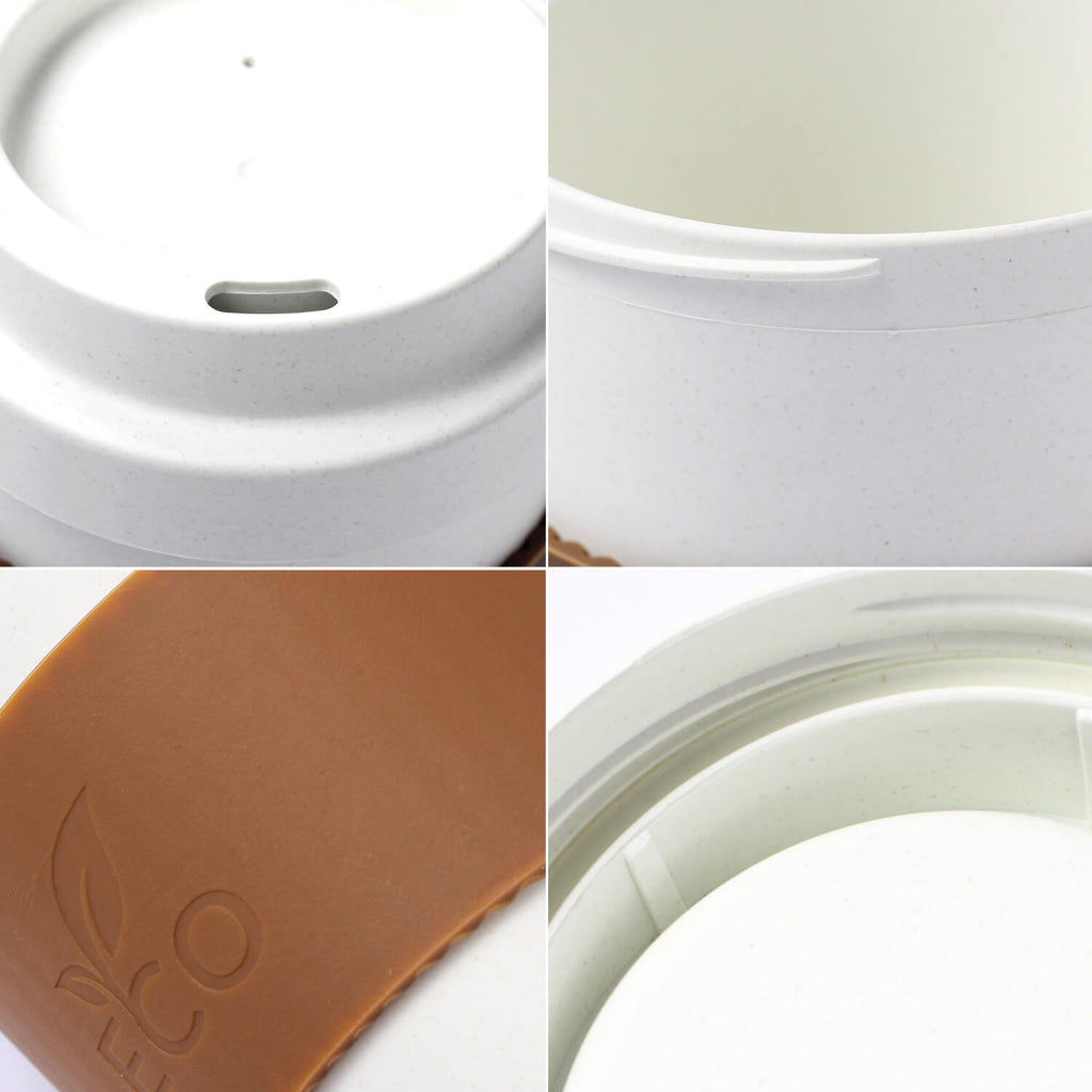 Lekoch Biodegradable Coffee Cups Eco Friendly Plant-based PLA Coffee Mugs Reusable